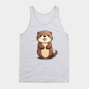 Cartoon Cute Kawaii Adorable Otter Tank Top